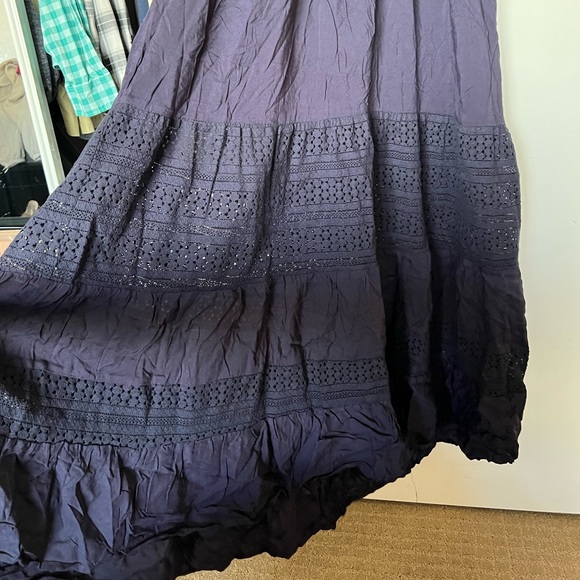 Beautiful navy blue maxi dress backless - Picture 3 of 4